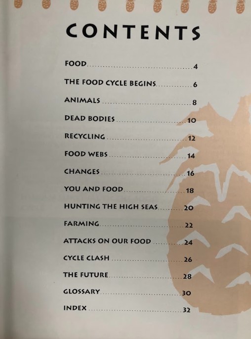 [USED]Cycles in Science: Food