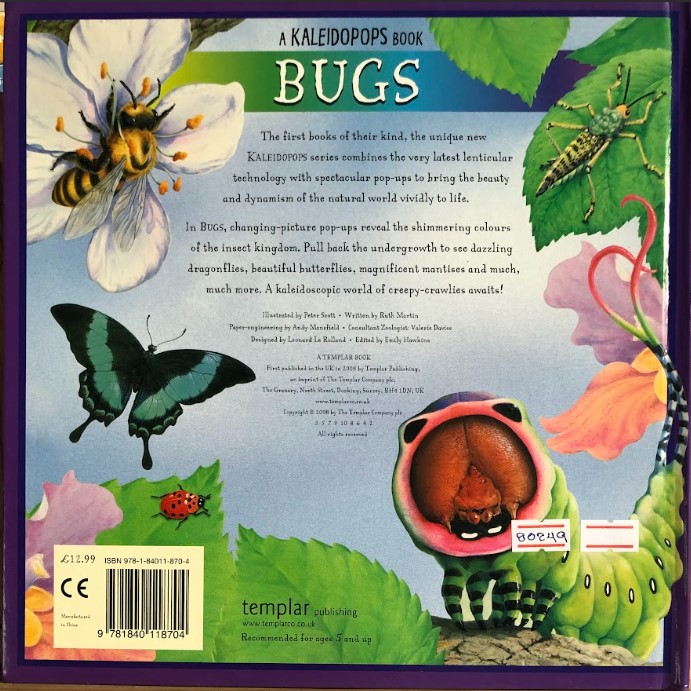 [USED]A Kaleidopops Book: Bugs (with Pop-Ups)