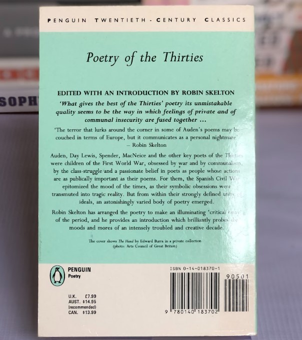 [USED]Poetry of the Thirties