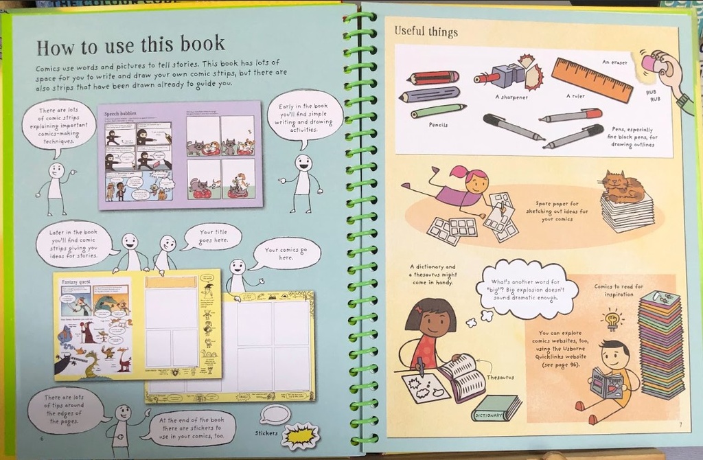 [USED]Usborne Write and Draw Your Own Comics