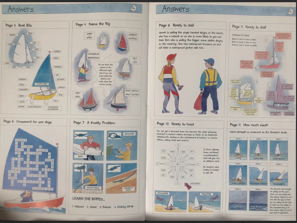 [USED]Go Sailing! Activity Book For Young Sailors (Activities + Stickers + Facts)