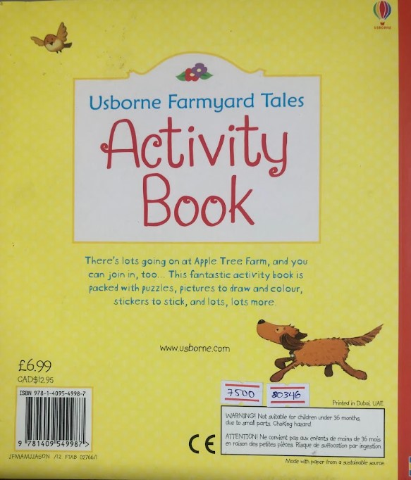 [USED]Usbrone Farmyard Tales Activity Book (Stickers Activity)