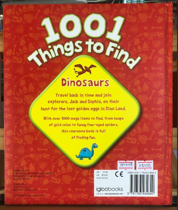 [USED]1001 Things To Find: Dinosaurs