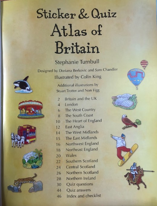 [USED]Sticker & Quiz Atlas Of Britain