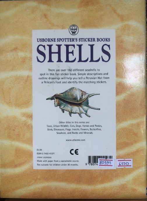 [USED]Usbrone Spotter's Sticker Books: Shells