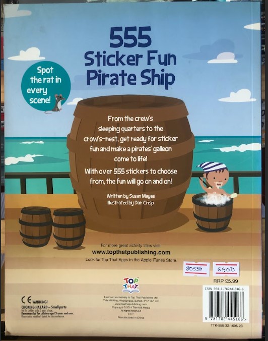 [USED]555 Sticker Fun Pirate Ship (Sticker Activities + Search & Find)