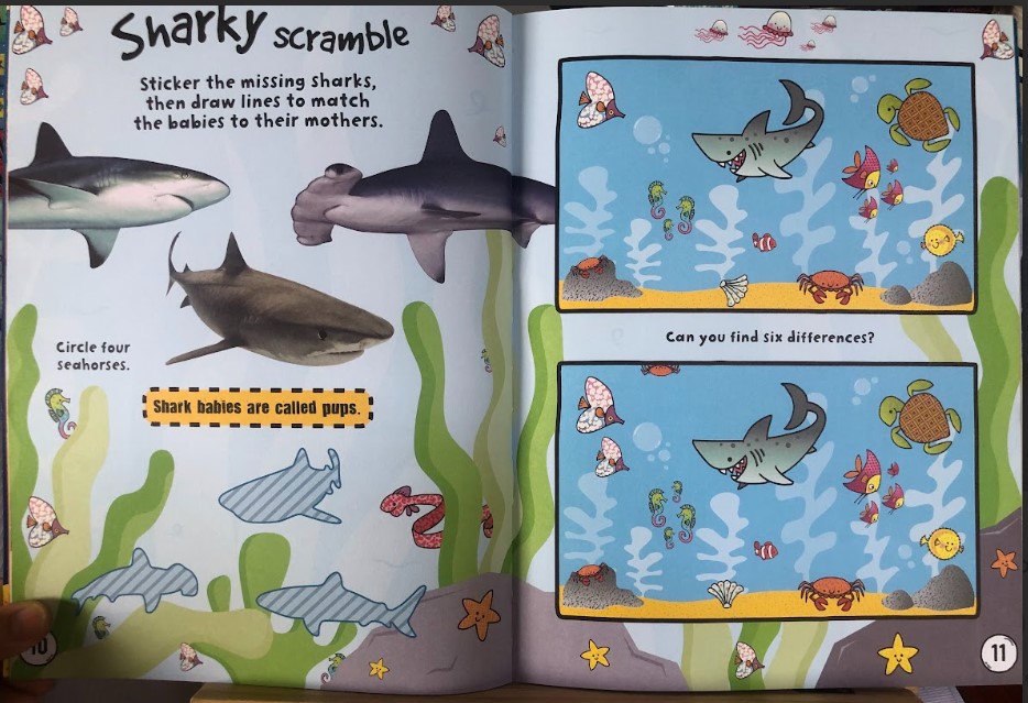 [USED]Ultimate Sticker File Sharks (Activities + Stickers + Facts)