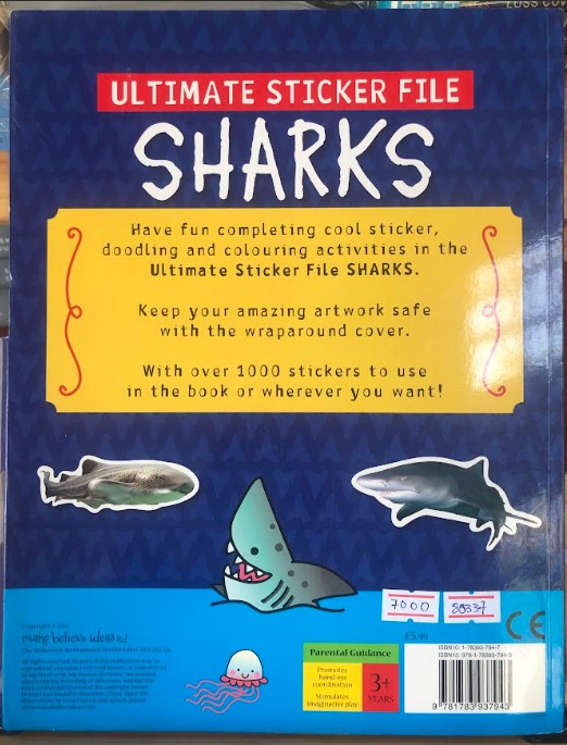 [USED]Ultimate Sticker File Sharks (Activities + Stickers + Facts)