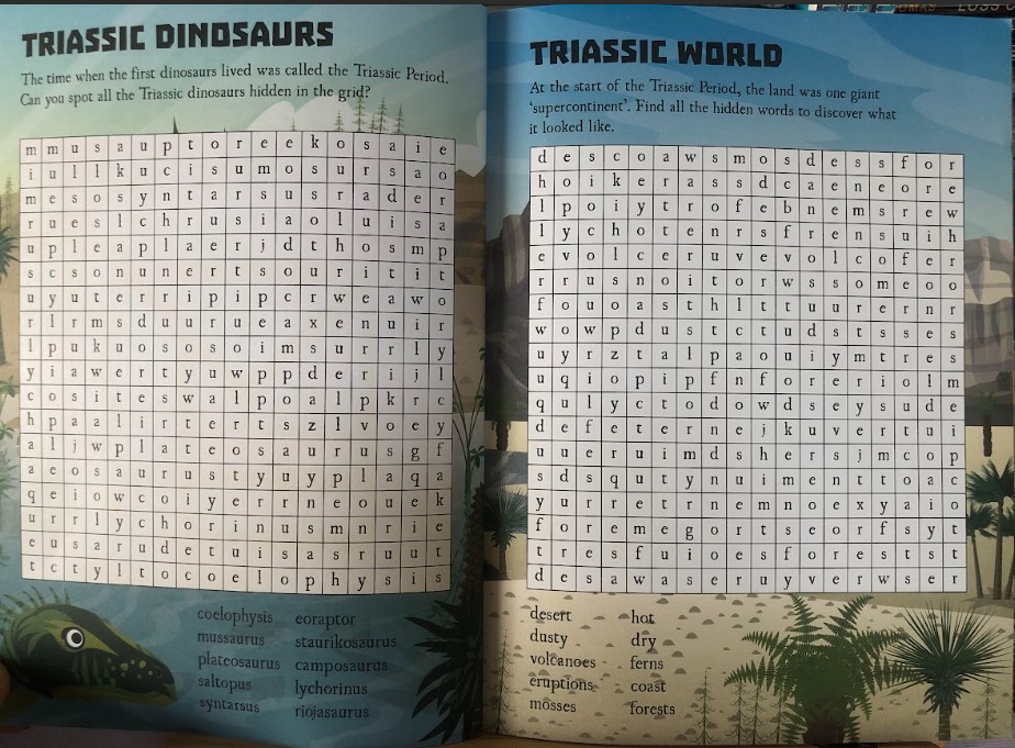 [USED]Dinosaur Word Searches