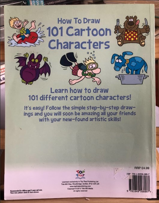 [USED]How To Draw 101 Cartoon Characters