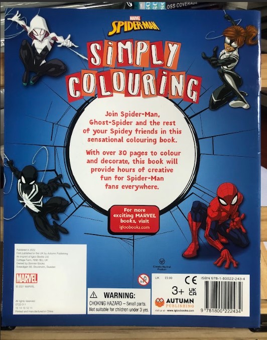 Spiderman Simply Colouring