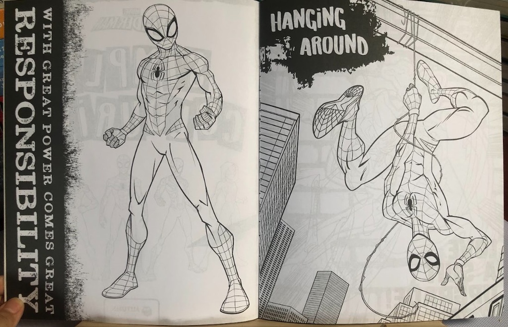 Spiderman Simply Colouring