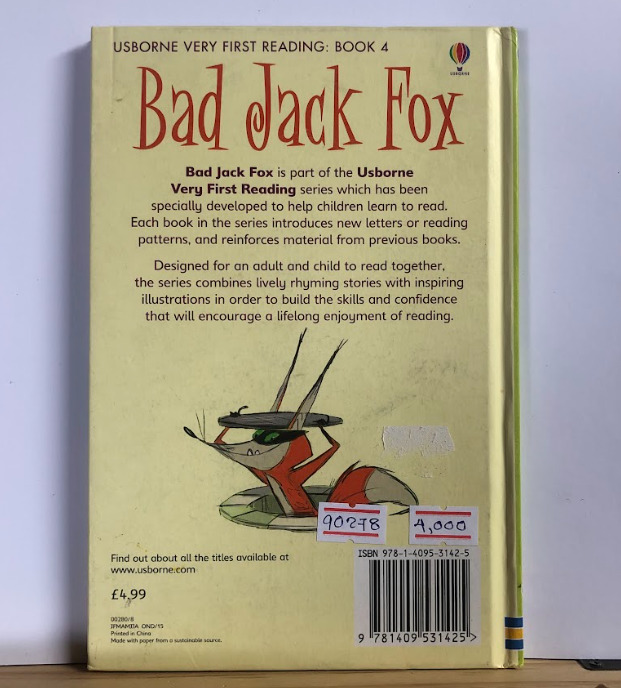 [USED] Very First Reading Book 4: Bad Jack Fox