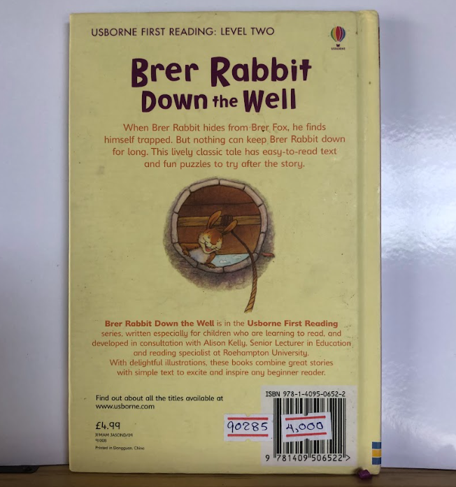 [USED] Usborne First Reading Level 2: Brer Rabbit Down The Well