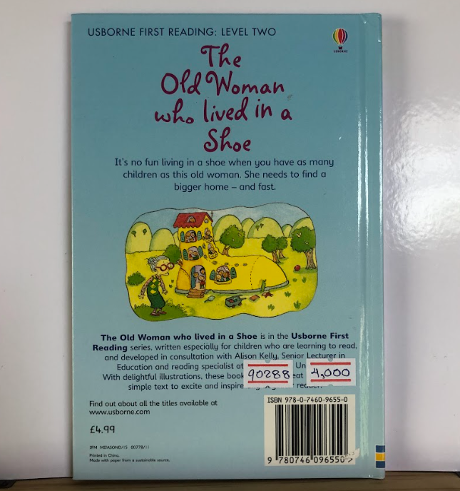 [USED] Usborne First Reading Level 2: The Old Woman Who Lived In A Shoe