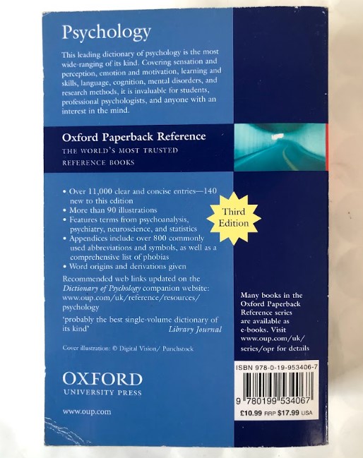 [USED]Oxford Dictionary of Psychology (3rd Edition)