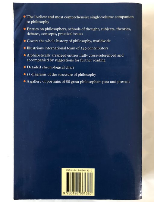 [USED]The Oxford Companion to Philosophy