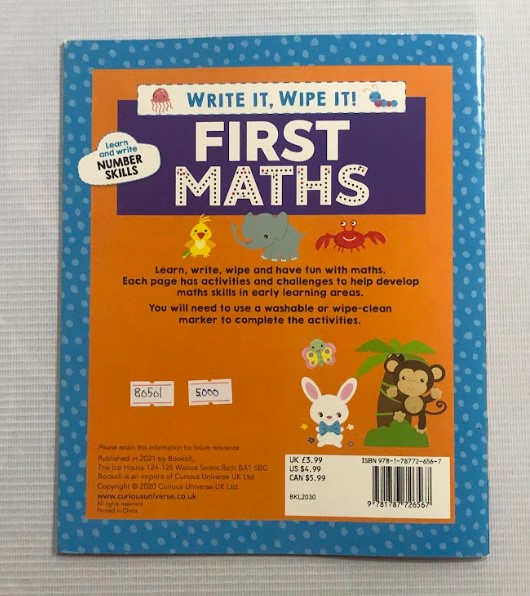 Wipe-Clean First Maths, Learn Number Skills