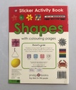 Sticker Activity Book Shapes With Colouring Pages