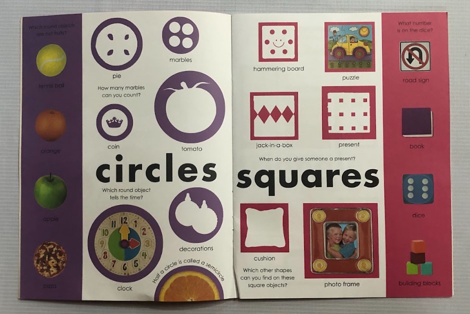 Sticker Activity Book Shapes With Colouring Pages