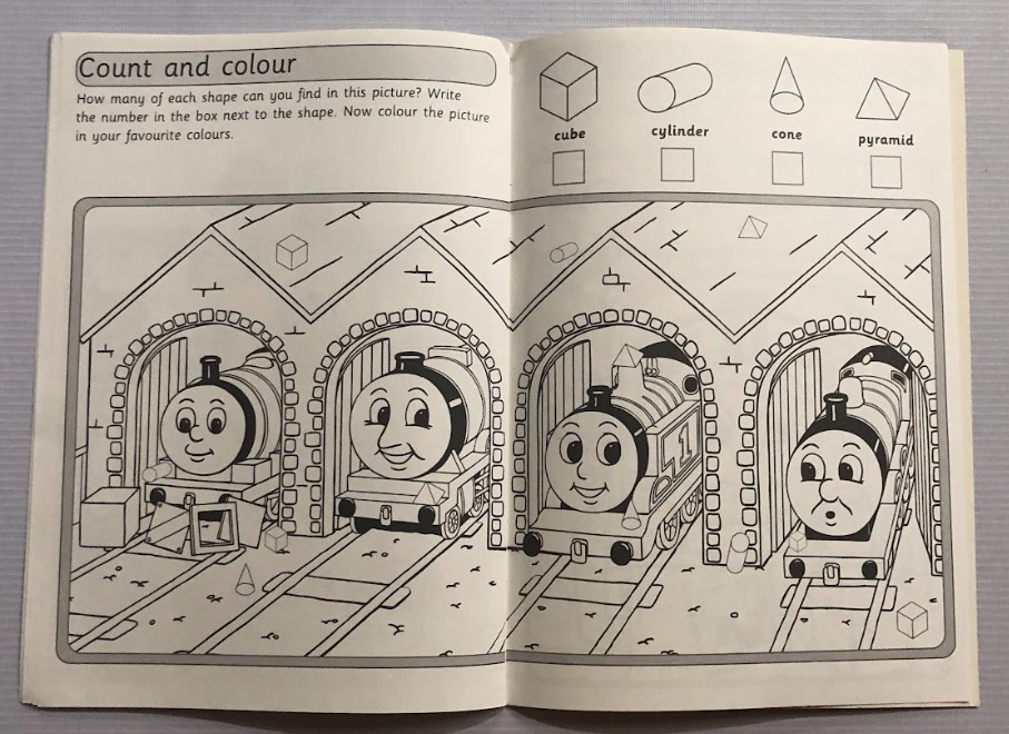 Activity Colouring Percy's Surprise! Learn About Shapes (Age 4-6)