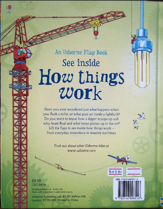 [USED] See Inside How Things Work (with Lift-the Flaps)