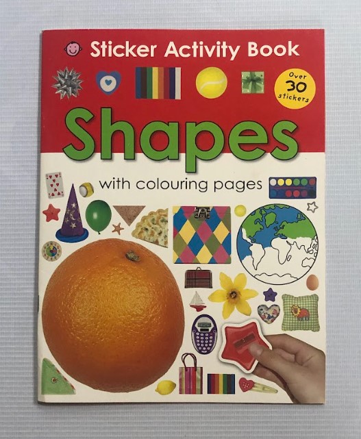 Sticker Activity Book Shapes With Colouring Pages