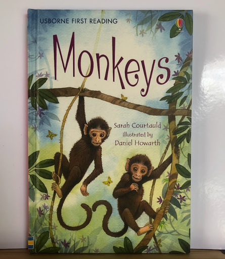 [90290] [USED] Usborne First Reading Level 3: Monkeys