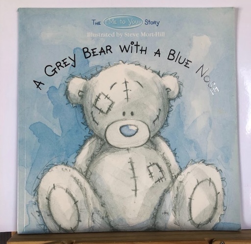 [90183] [USED] A Grey Bear With A Blue Nose