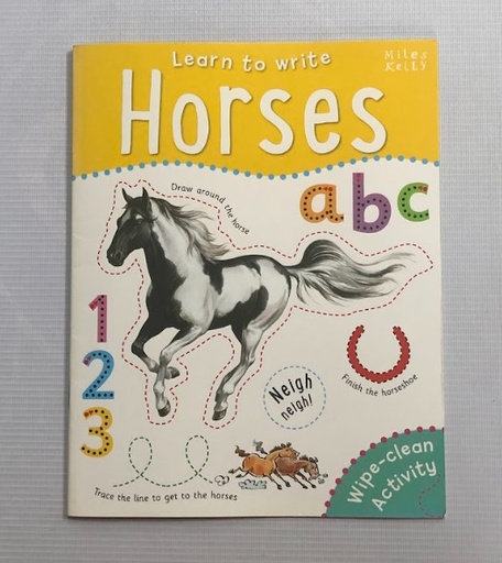 [80503] Learn to Write Horses Wipe Clean Activity