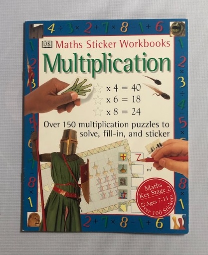 [80541] Maths Sticker Workbooks Multiplication (Ages 7-11)